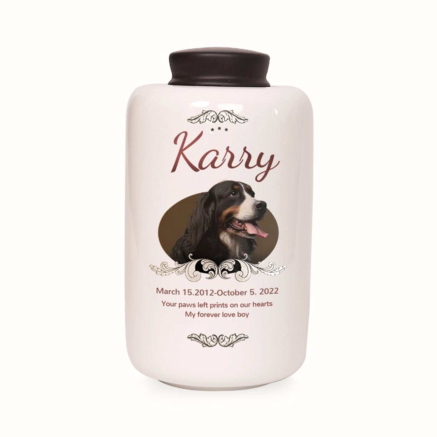 FurryDise- Zenith- Custom Pet Portrait Urn-Medium