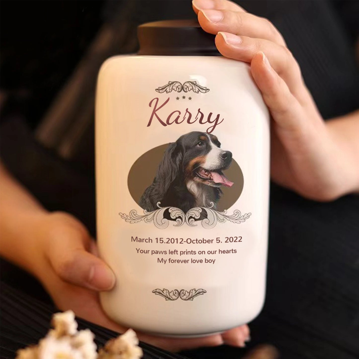 FurryDise- Zenith- Custom Pet Portrait Urn-Medium