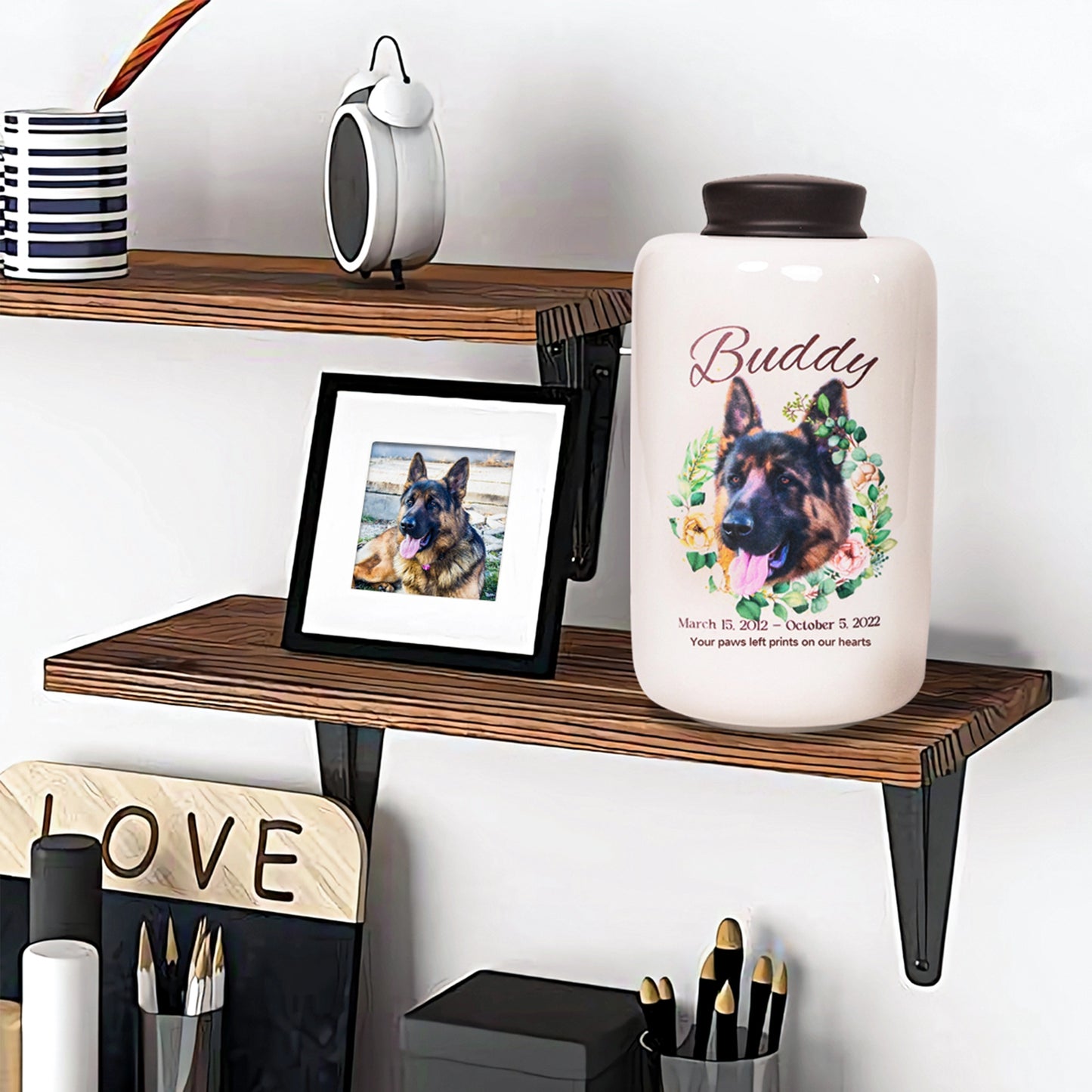 FurryDise- Zenith- Custom Pet Portrait Urn-Medium