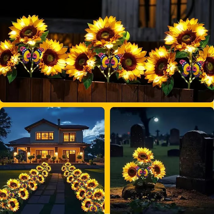 ForeverBloom™ Solar Sunflower Lights