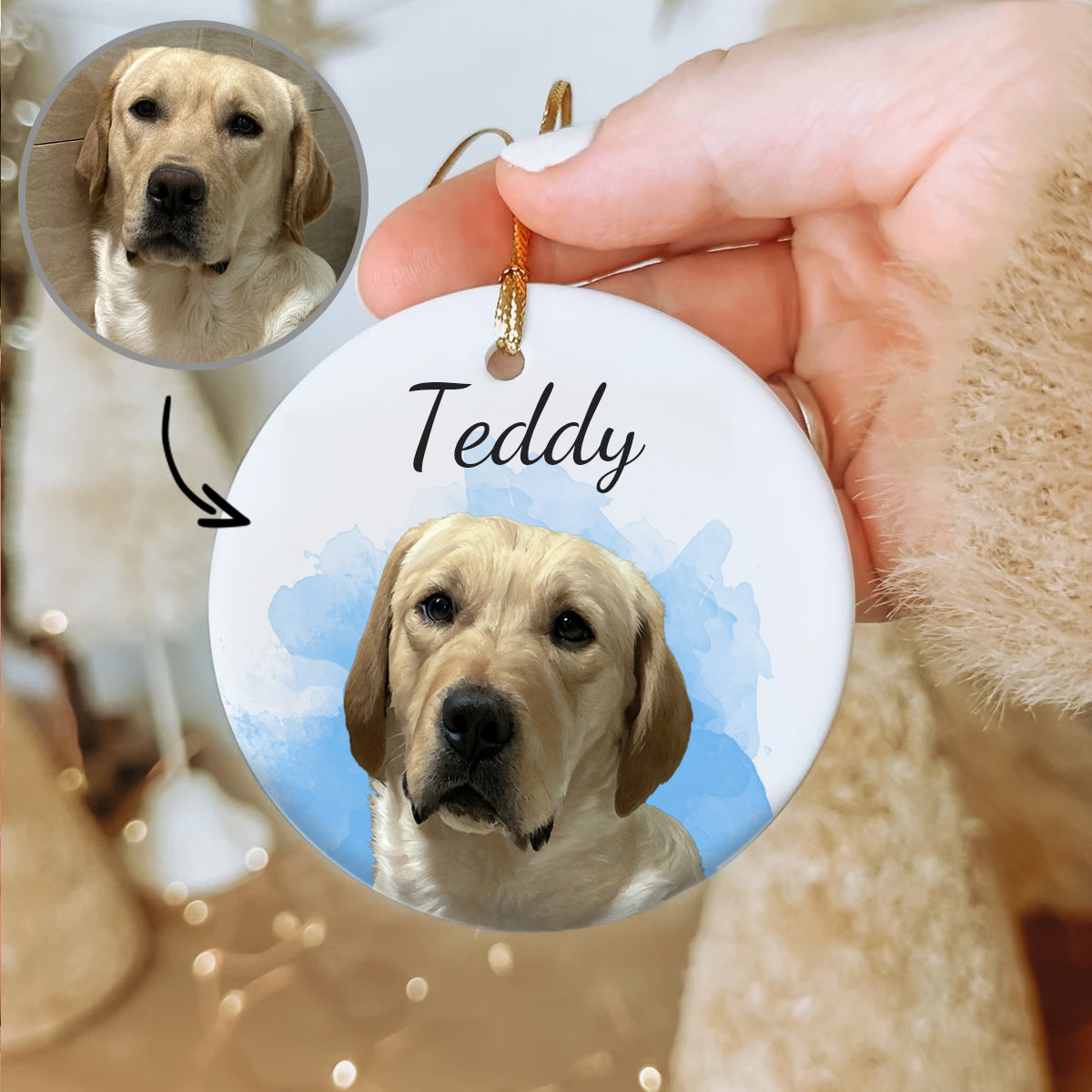 FurryDise-Custom Pet Ornament-Name