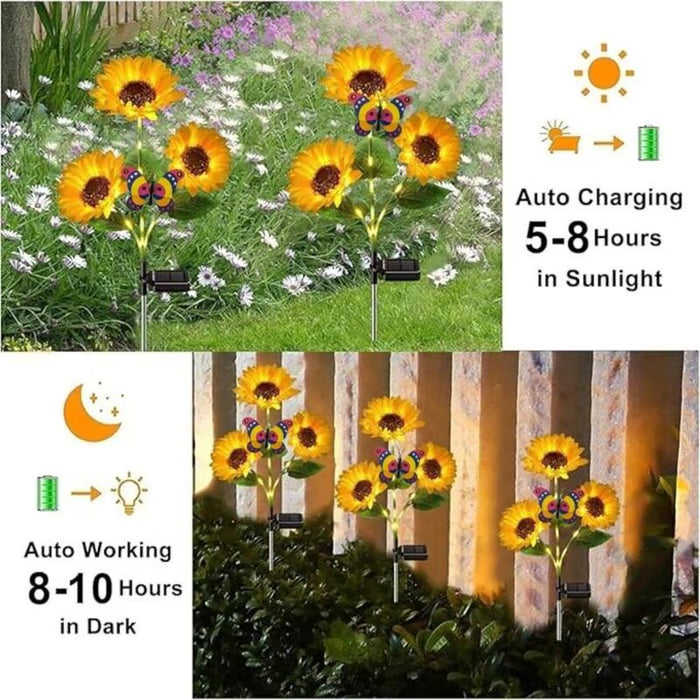 ForeverBloom™ Solar Sunflower Lights