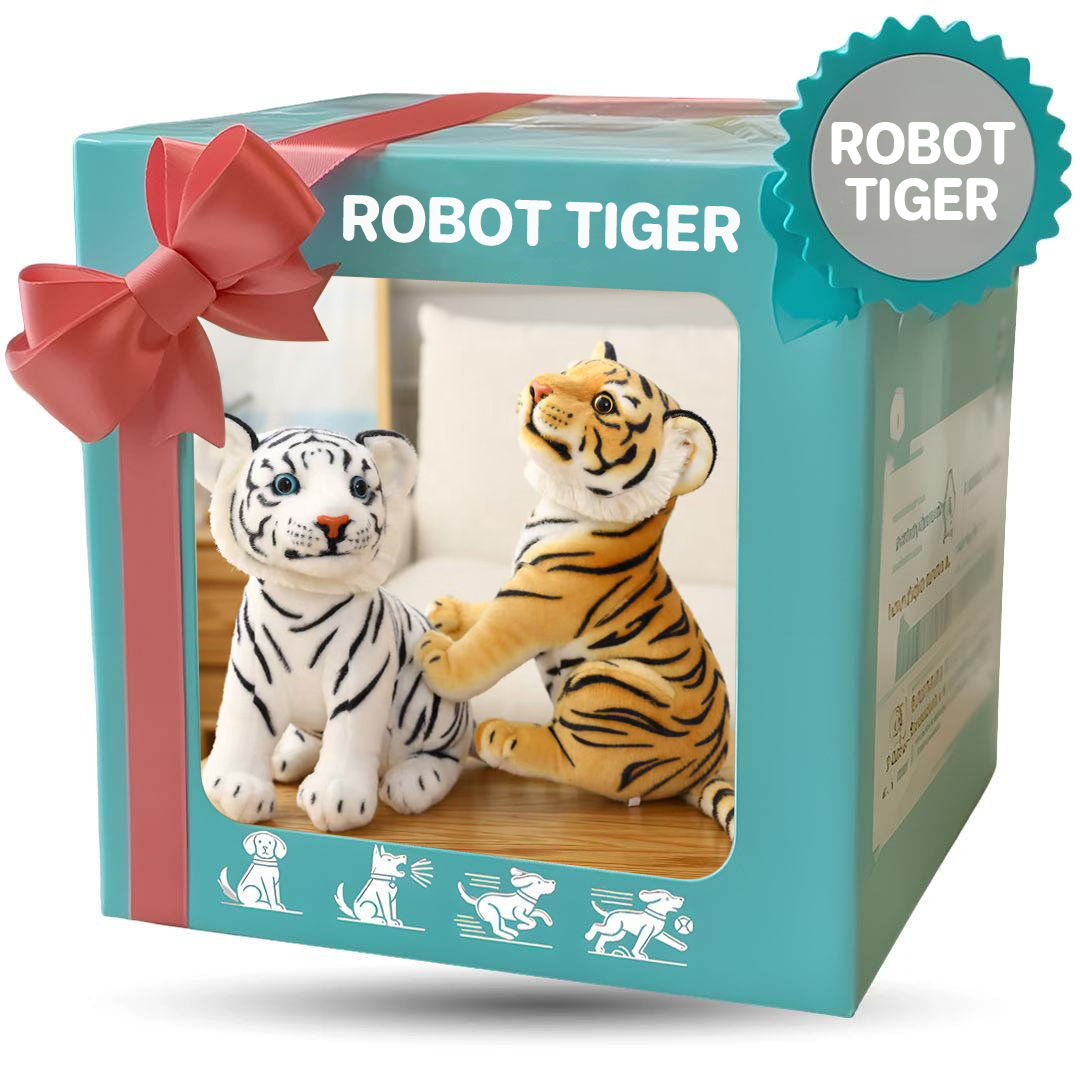 🐯FurryDise™| Realistic Tiger Cub Toy