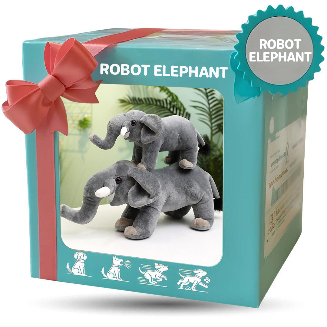🐘FurryDise™| Realistic Elephant Toy