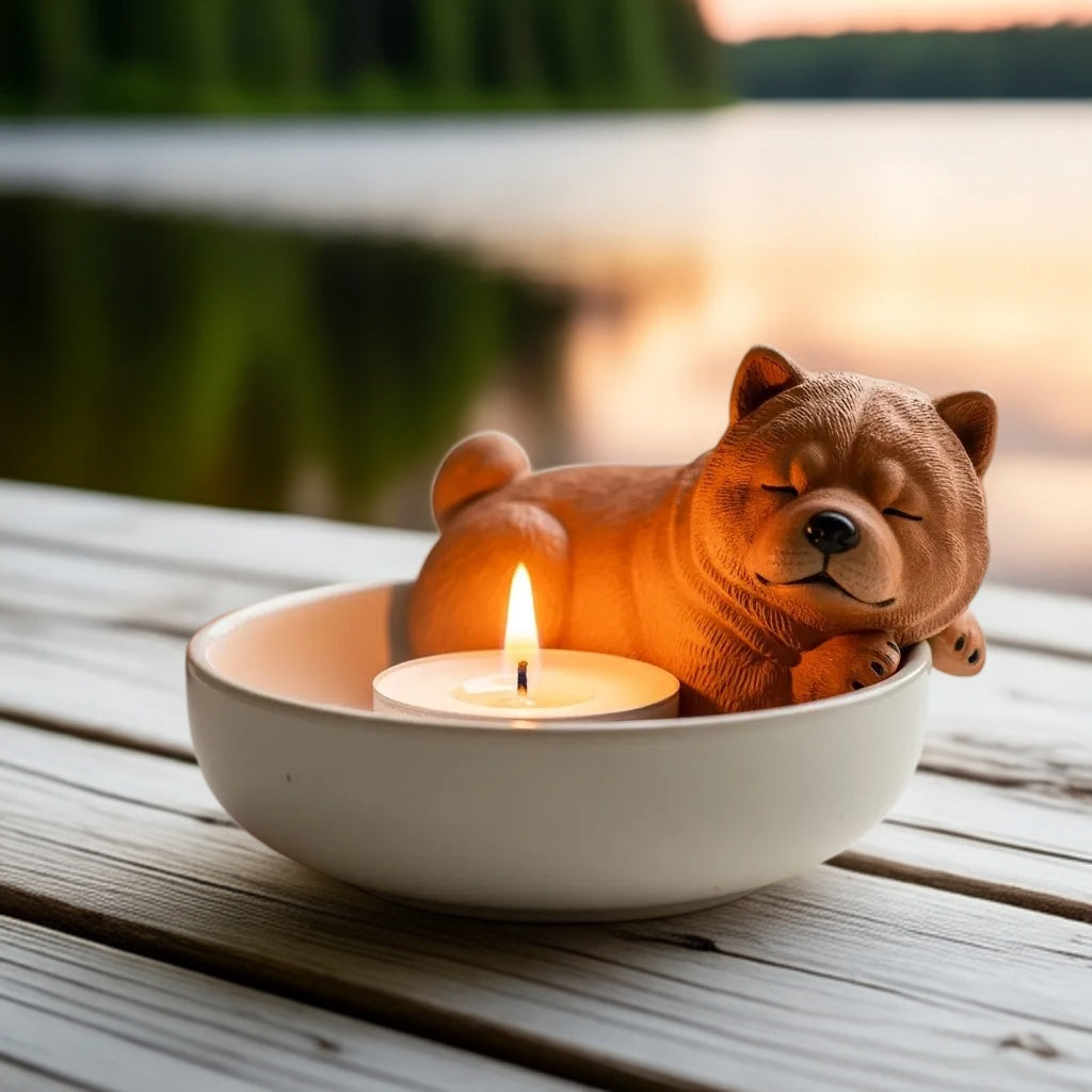 Shiba Inu Candle Companion