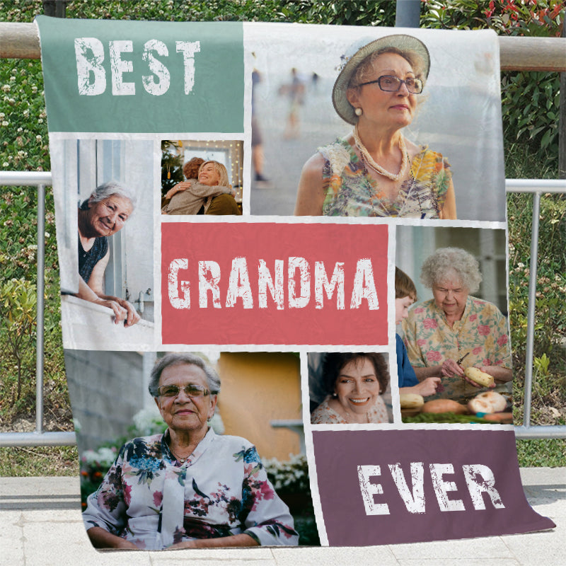 Best Mom Ever Custom Photo Blanket for Pet Mom