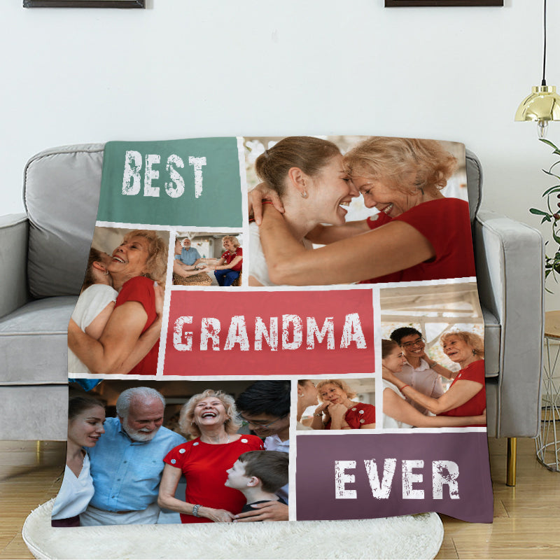 Best Mom Ever Custom Photo Blanket for Pet Mom