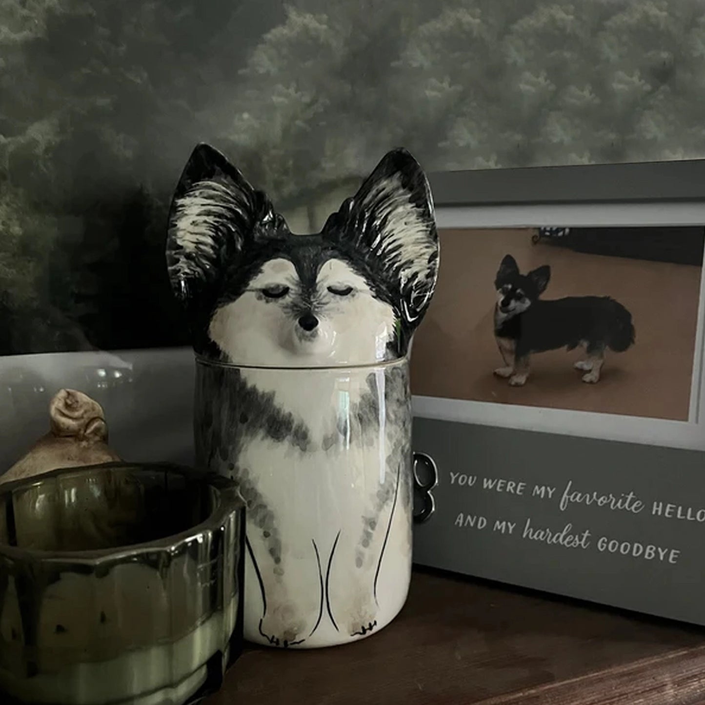 Handmade dog ashes keepsake box, crafted with love to honor your pet