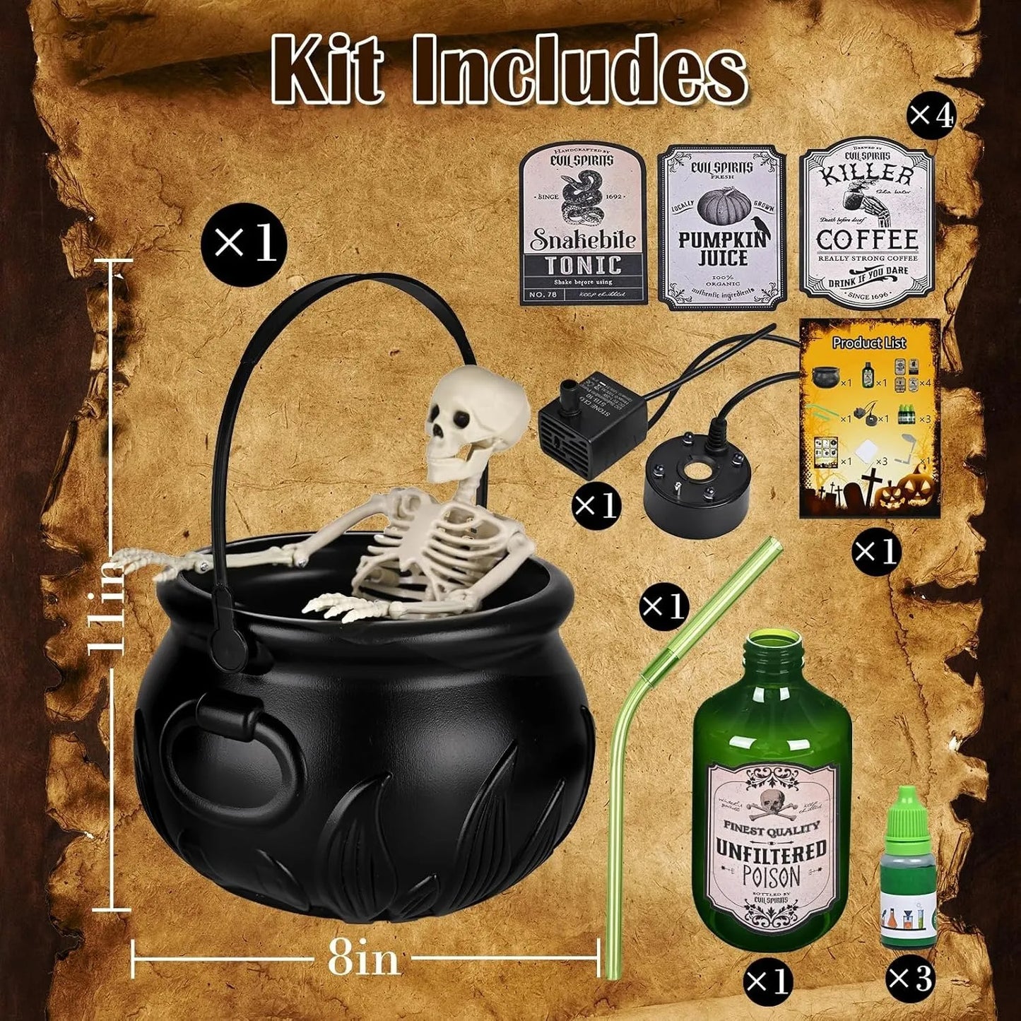 Halloween Mist Cauldron DIY Kit