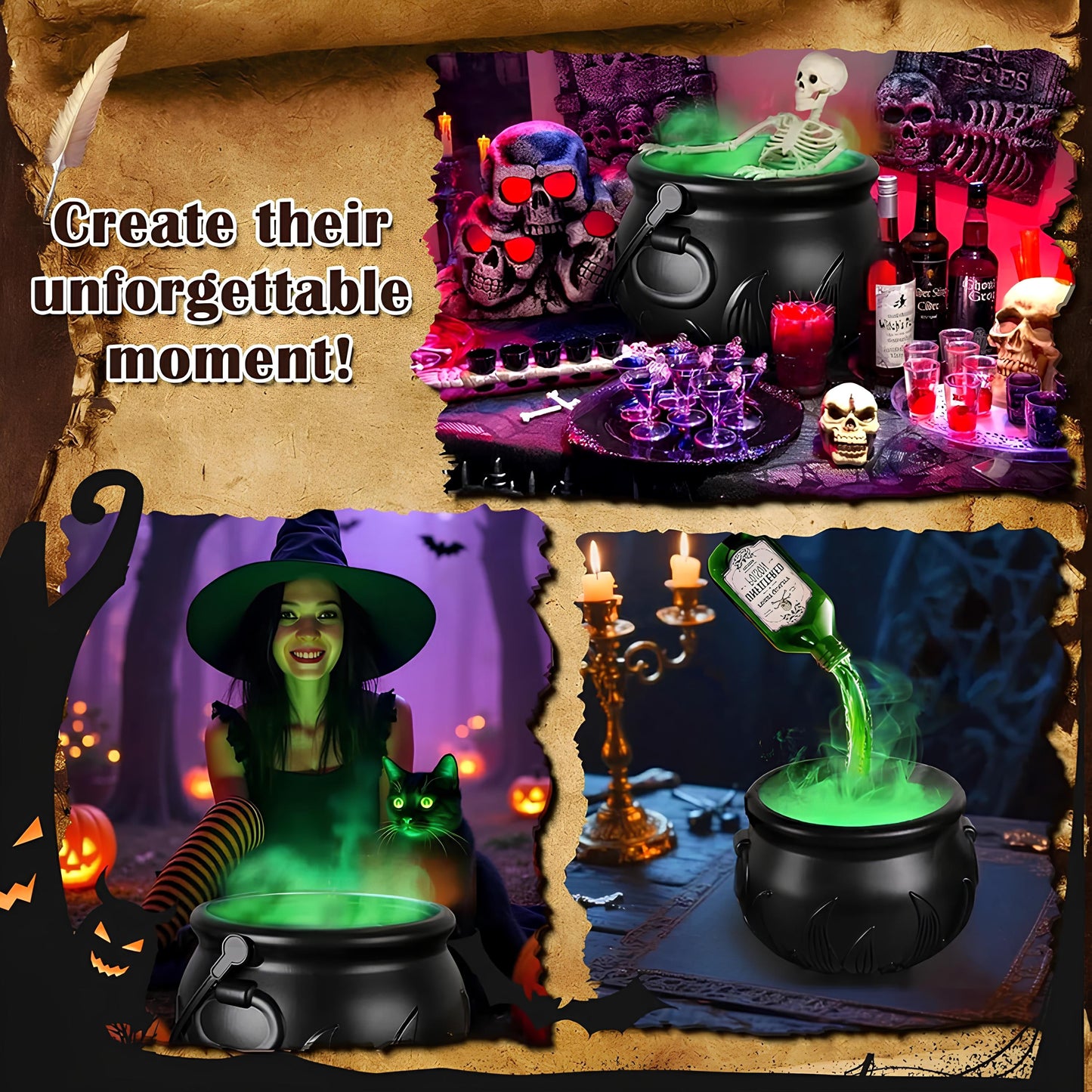 Halloween Mist Cauldron DIY Kit
