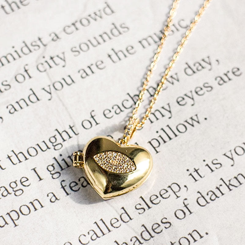 Heart Locket Pet Memorial Cremation Urn Necklace
