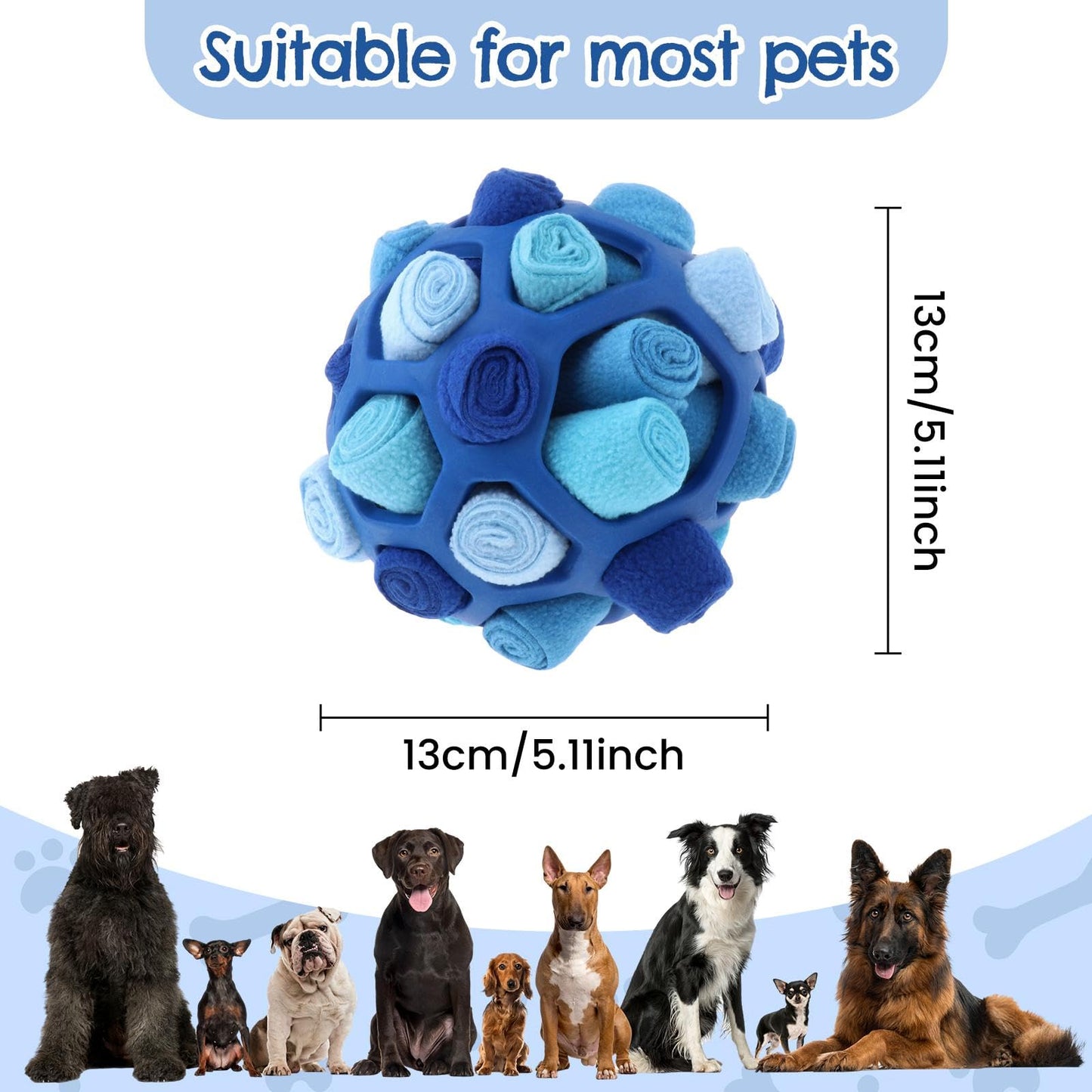 SniffiBall™ - 3-in-1 Smart Puzzle Feeder Toy for Dogs