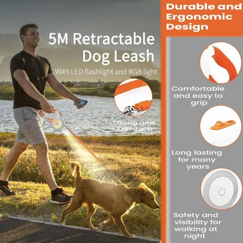 🐇FurryDise™|Top-Rated 2025 Retractable Dog Leash