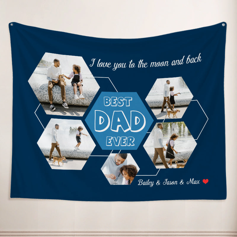 Personalized Dog Blankets with Name Customized Memorial Photo Gifts for Pet Lover