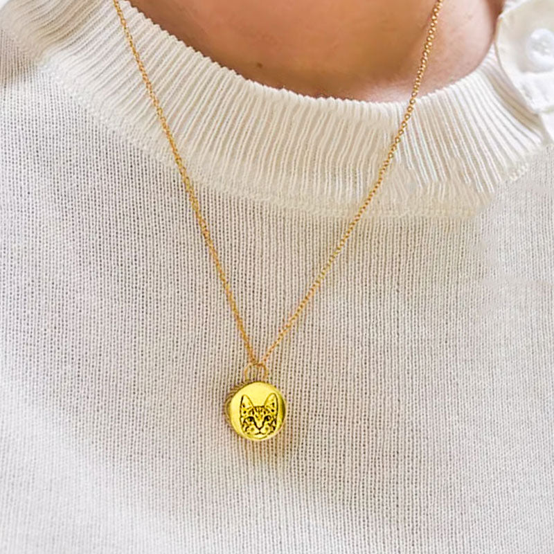 Memory of My Pet Personalized Engraved Locket Necklace
