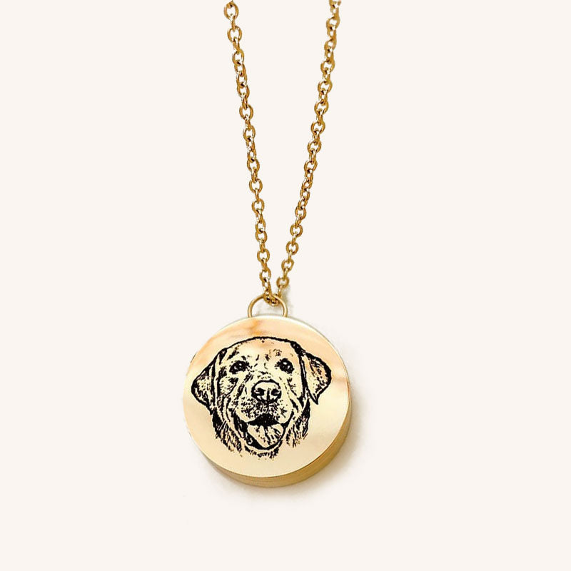 Personalized Engraved Necklace Urn for Pet Ashes