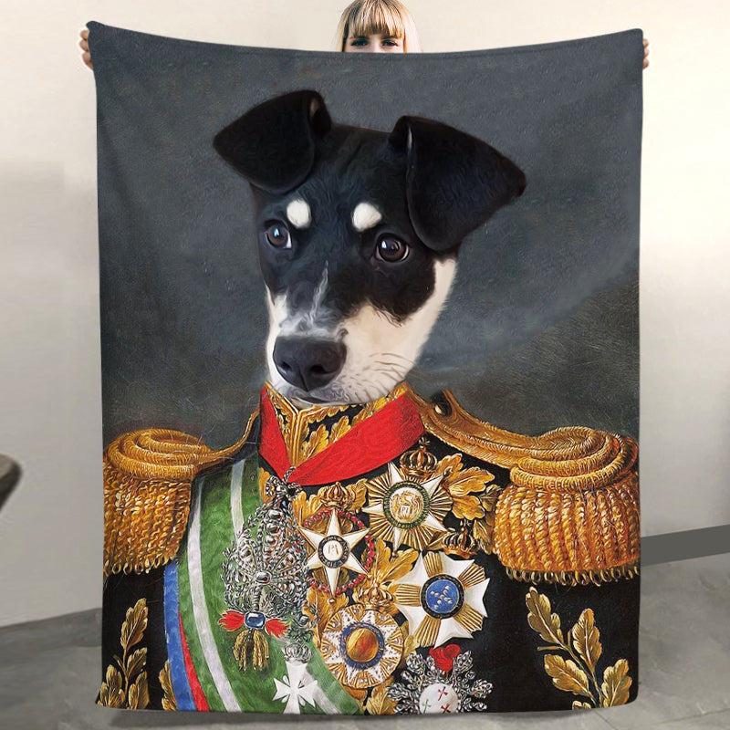 The General - Custom Pet Renaissance Photo Blanket