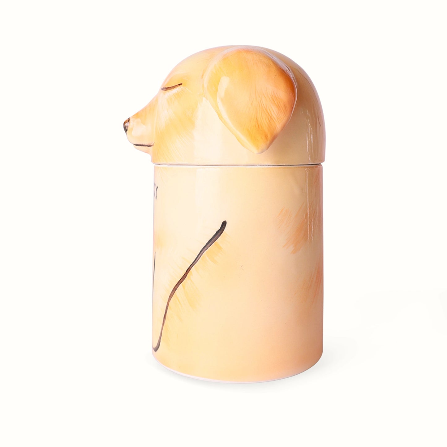 Handcrafted dog urn for memorial, a meaningful way to keep your pet close.