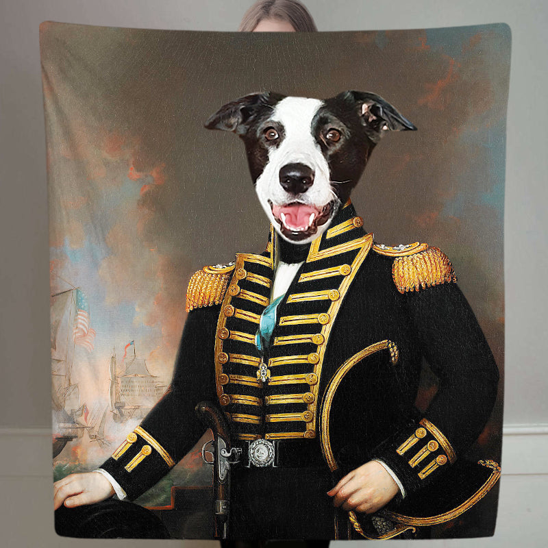 The Noble - Personalized Dog Renaissance Blanket with Pet Face