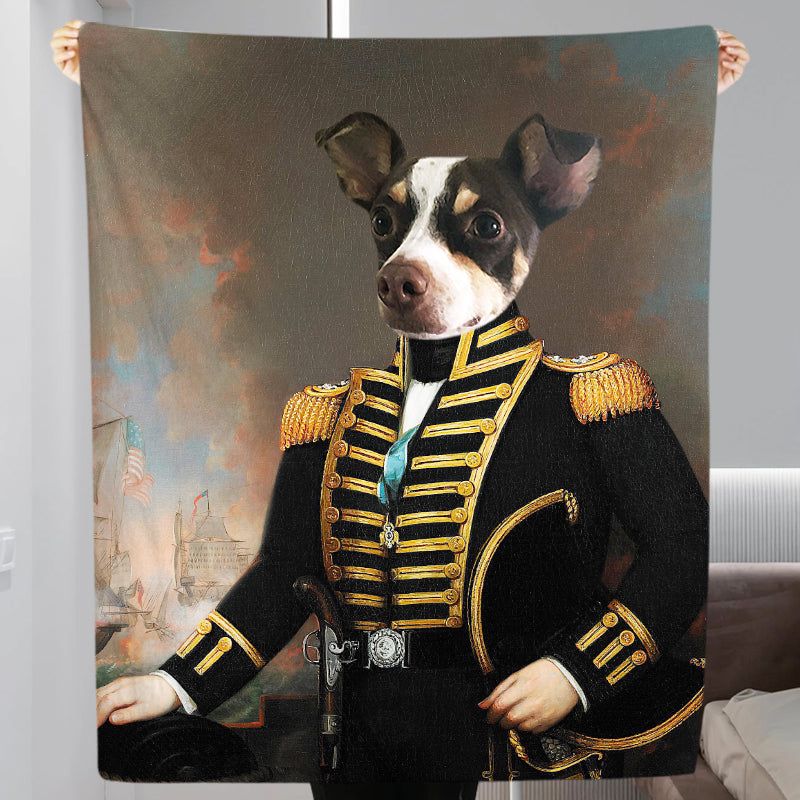 The Noble - Personalized Dog Renaissance Blanket with Pet Face
