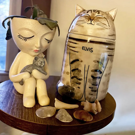 Elvis, the Eternal Feline: A Tribute Through Personalized Pet Urns