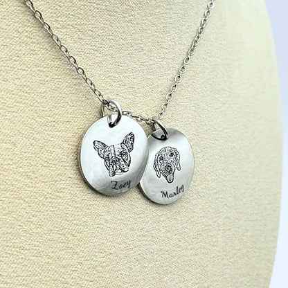 FurryDise-Pet Face Necklace