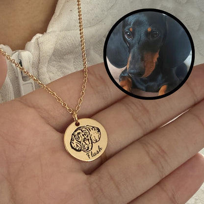 FurryDise-Pet Face Necklace
