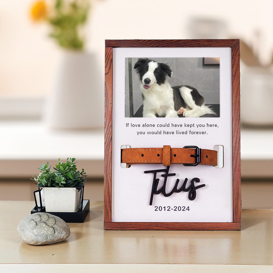 Personalized Pet Memorial Collar Sign