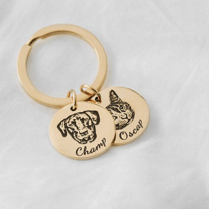 FurryDise-Pet Face Keychain