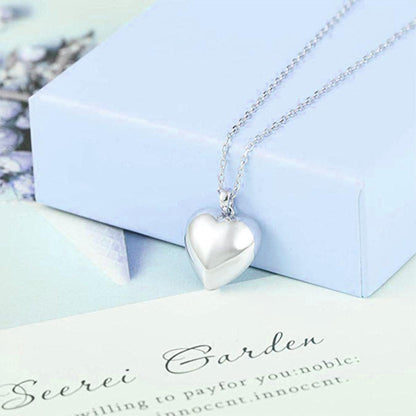 Sterling Silver Heart Urn Necklace - Furrydise