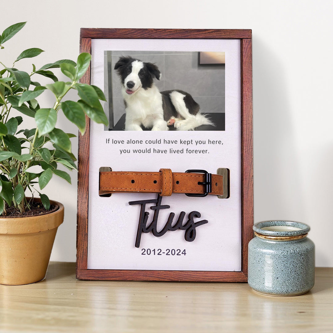 Personalized Pet Memorial Collar Sign