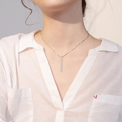 FurryDise-Sterling Silver Cylinder Urn Necklace