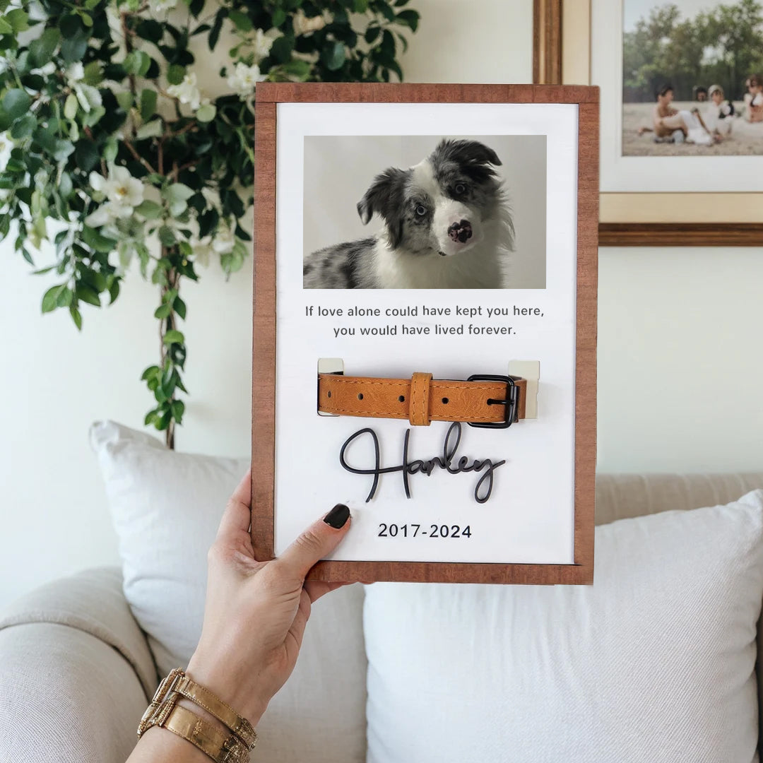 FurryDise-Personalized Pet Memorial Collar Sign