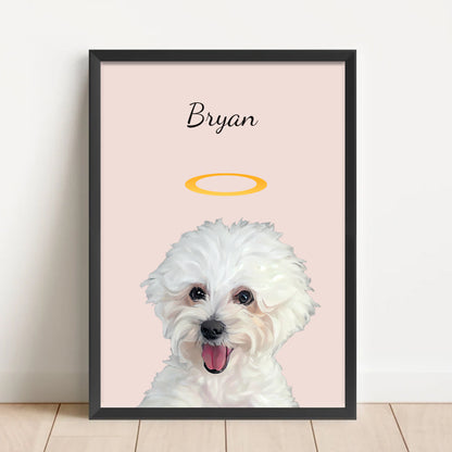 FurryDise-Memorial Pet Portrait-Halo