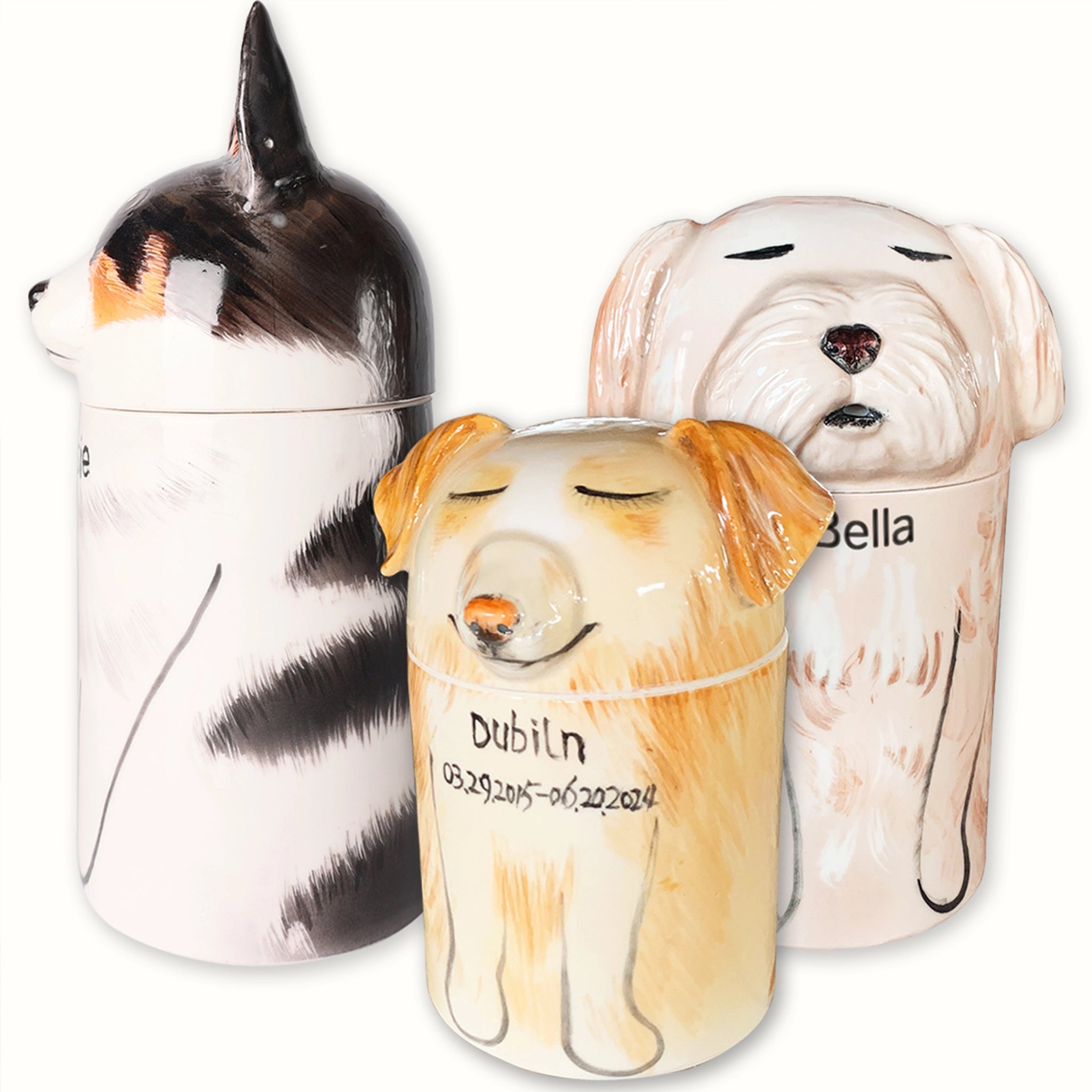 Custom Ceramic Dog Urn Personalized Memorial