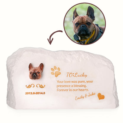 Custom Dog Headstone