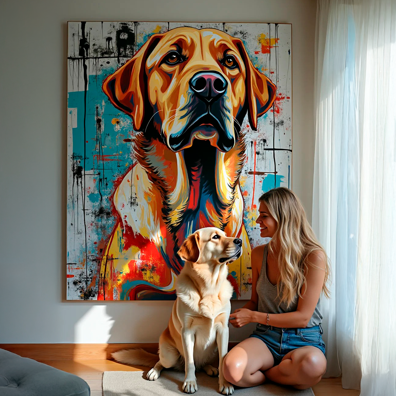 Custom Pet Portrait - Abstract Style Bondel Co. 