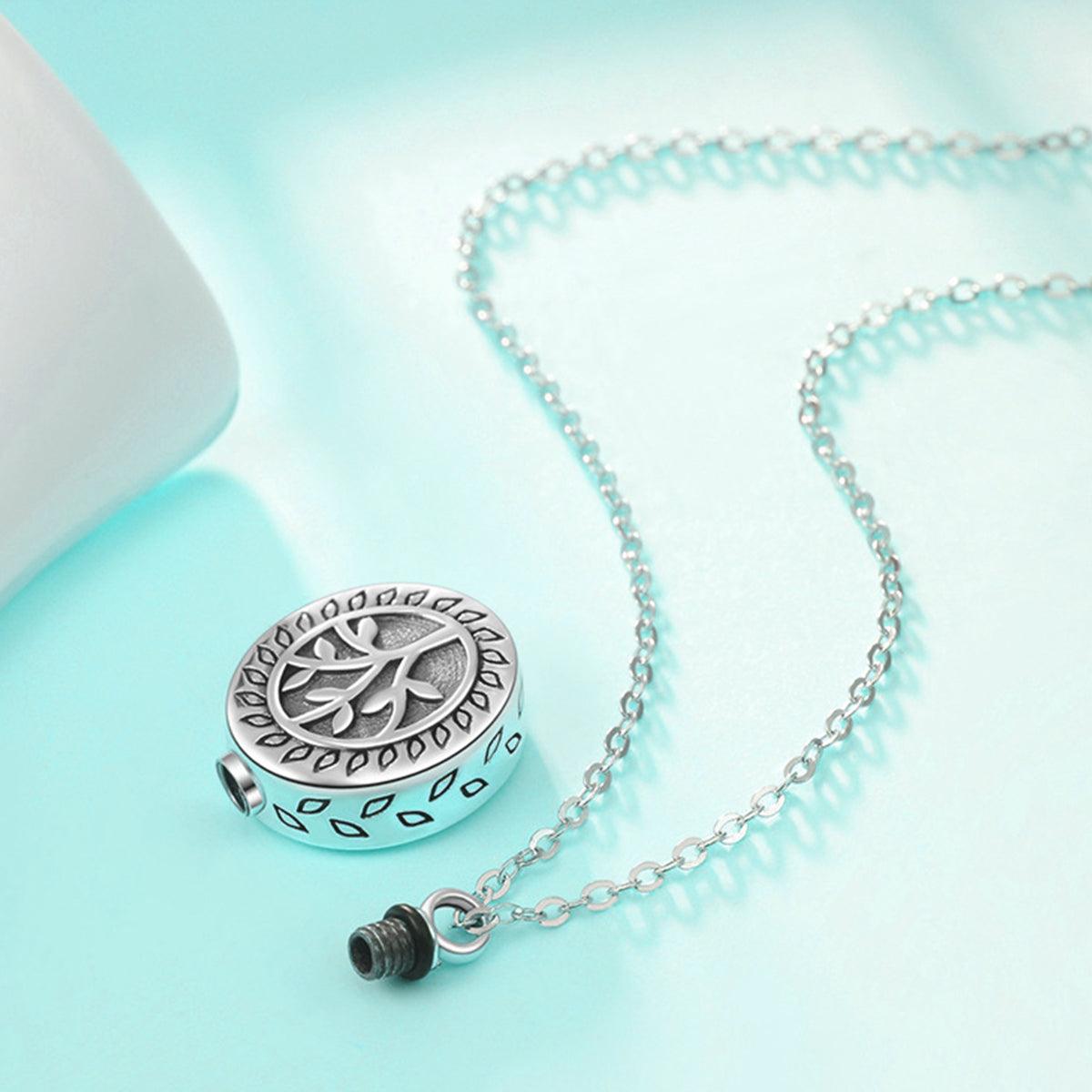 Sterling Silver Tree of Life Urn Necklace - Furrydise