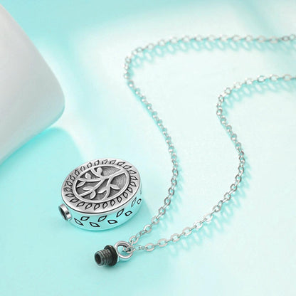 Sterling Silver Tree of Life Urn Necklace - Furrydise