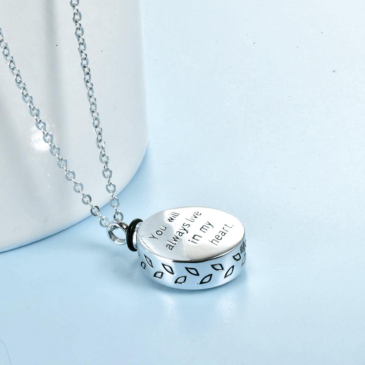 Sterling Silver Tree of Life Urn Necklace - Furrydise