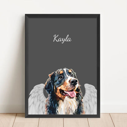 Memorial Pet Portrait-Angel Wings