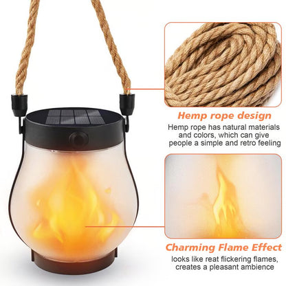 GlowFlame™ Solar Lantern