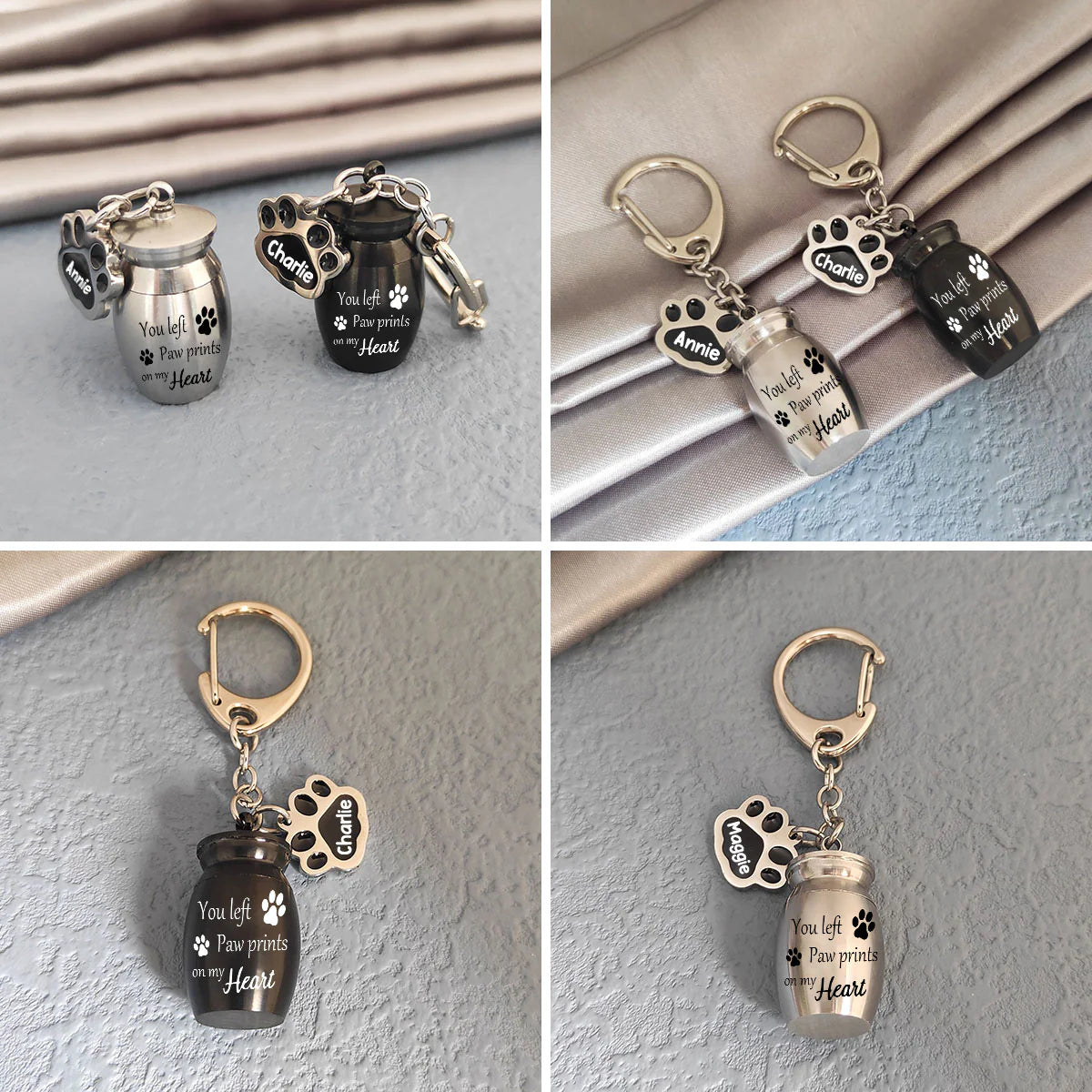 Pet Memorial Urns Keychain