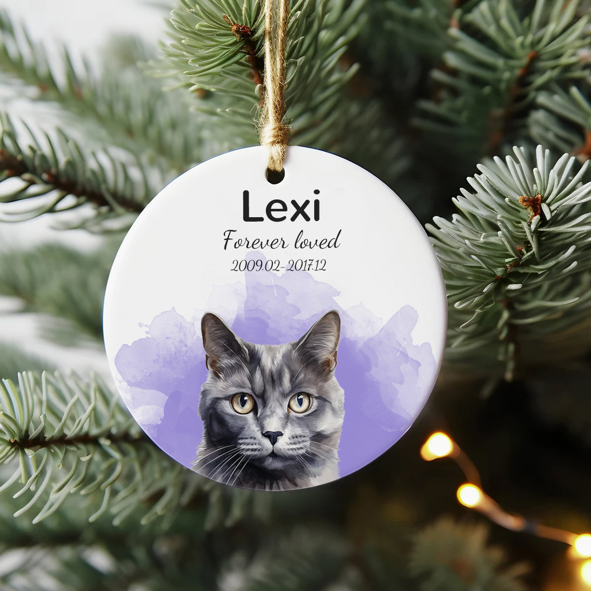 FurryDise-Custom Pet Ornament-Forever Loved