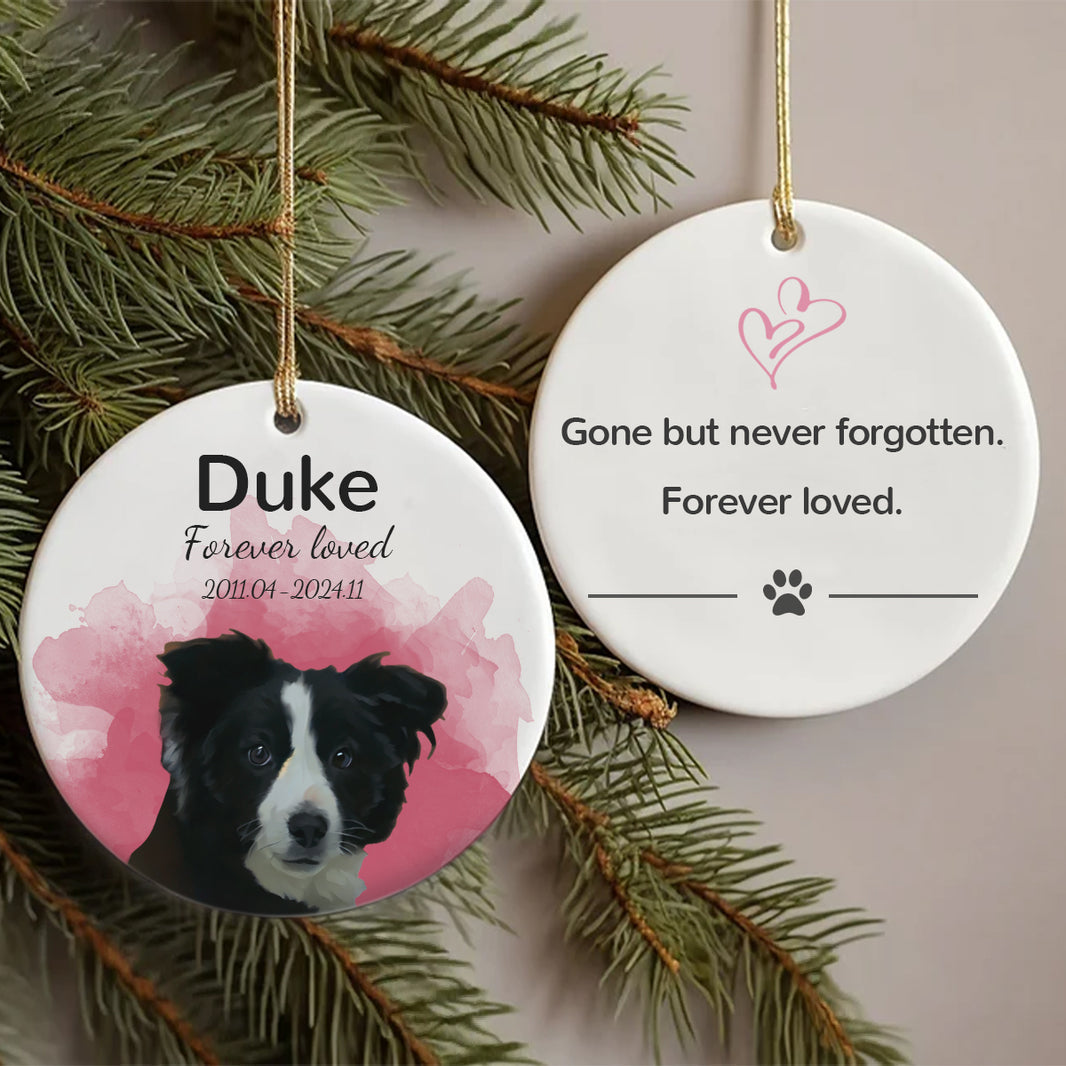 Custom Pet Ornament-Forever Loved