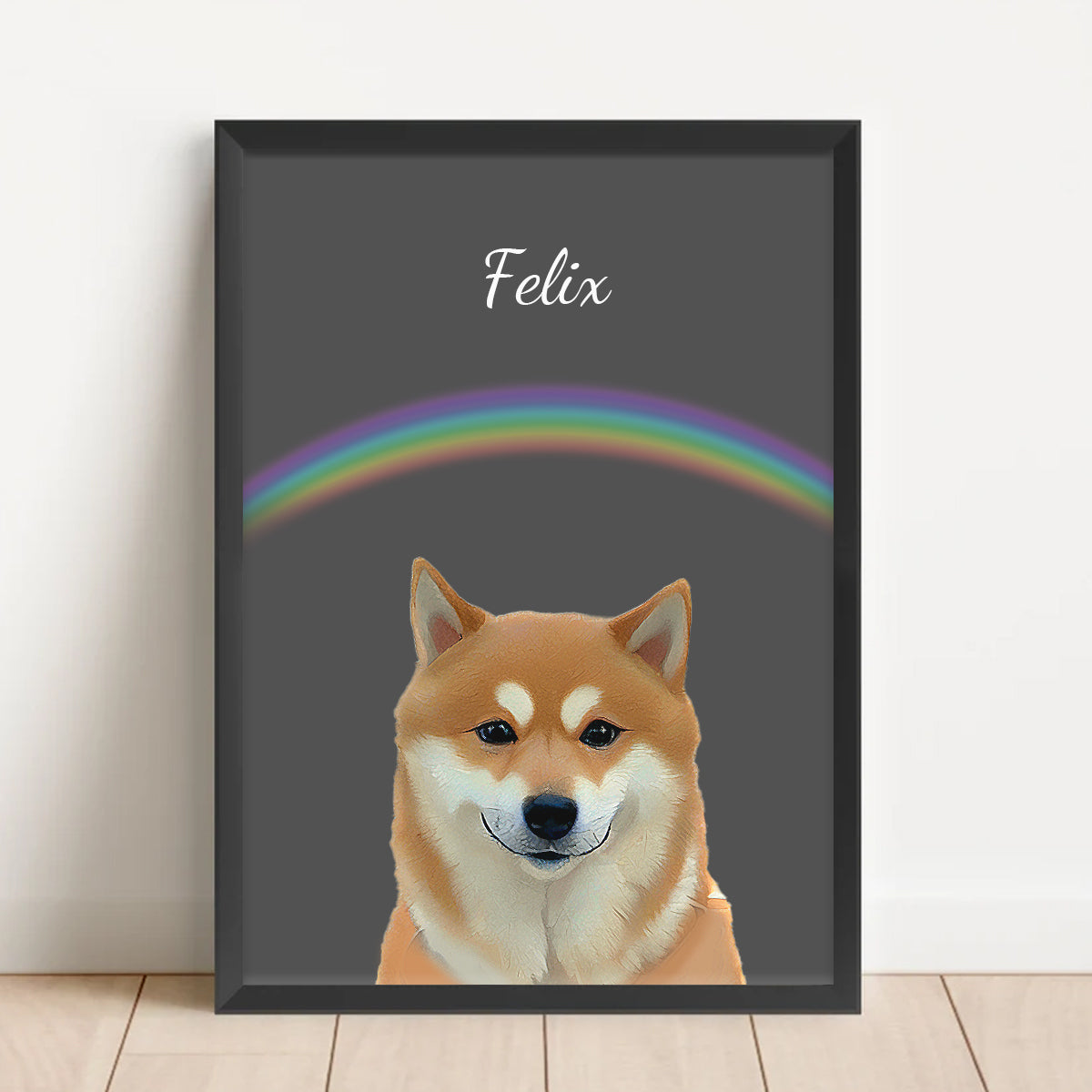 FurryDise-Memorial Pet Portrait-Rainbow