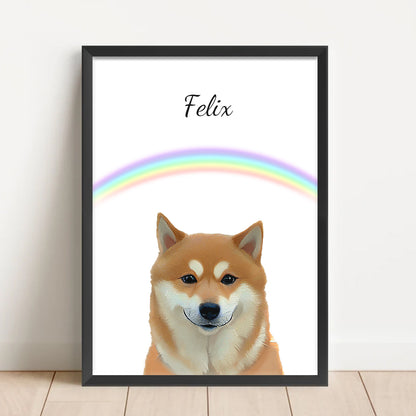 FurryDise-Memorial Pet Portrait-Rainbow