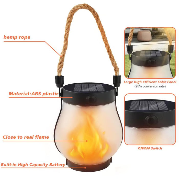 GlowFlame™ Solar Lantern