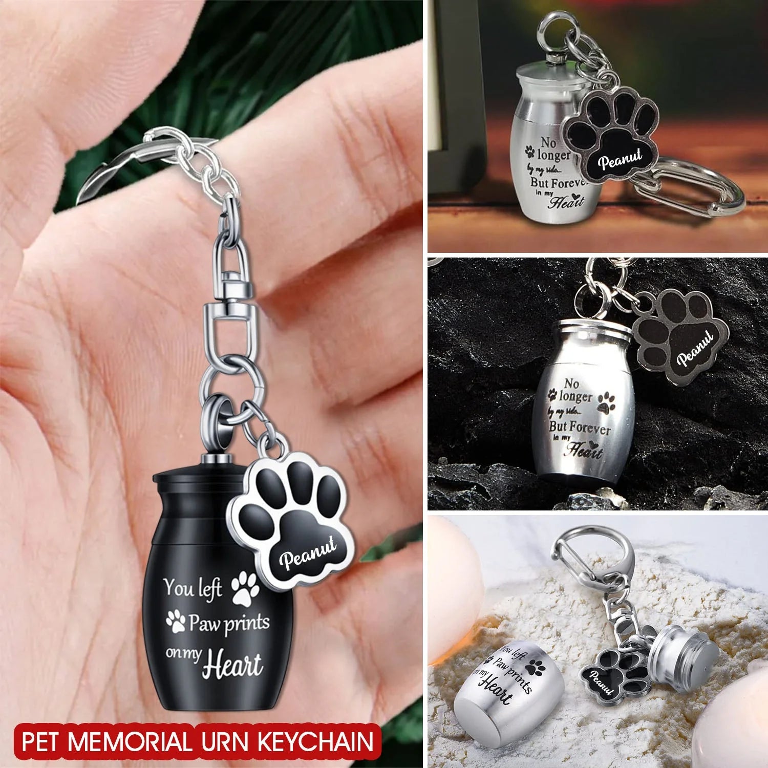 Pet Memorial Urns Keychain