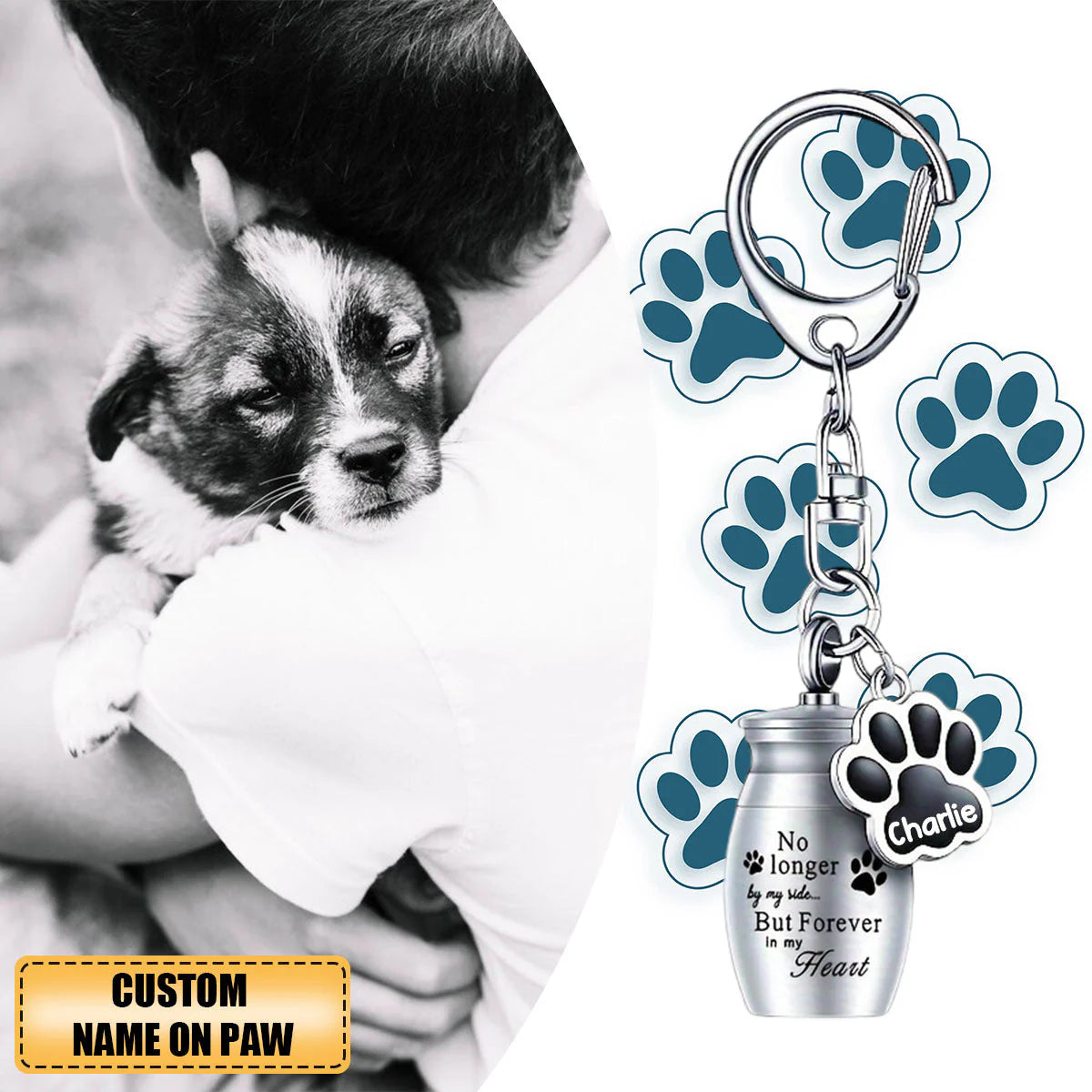 Pet Memorial Urns Keychain